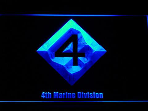 US Marine Corps 4th Marine Division LED Neon Sign